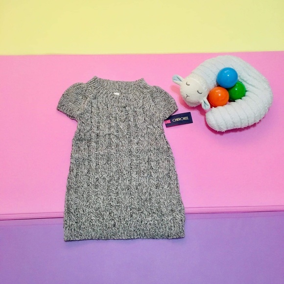 Girl's Toddler Cherokee Dress Sweater Knit Ribbed - Picture 3 of 4
